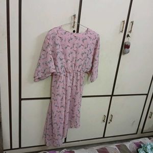 Pink Printed Dress