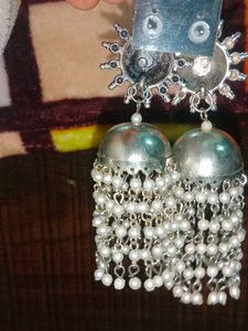 Silver Oxidised Earrings