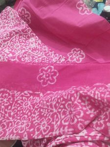 Pink Battika Print Fabric