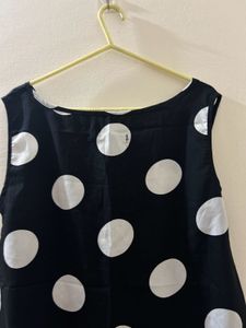 Polka Dot Sleeveless Top