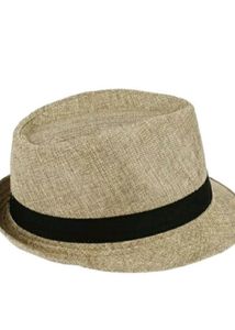 Tan Fedora with Black Band