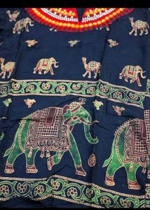 Jaipuri Black Top For Girls