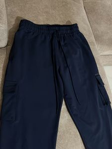Navy Blue Cargo Joggers