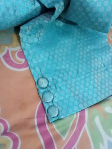 Sky Blue Silk Pant Suit....