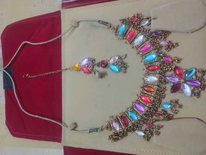 multicolor stones Jewellery Set