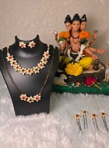 Floral Pearl Jewelry Set