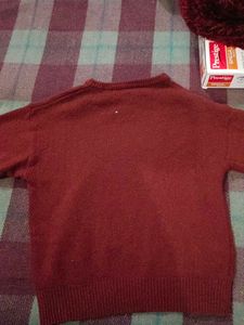 Merci Burgundy Knit Sweater