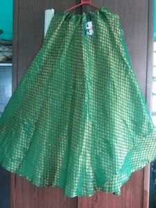 Green Ethnic Skirt