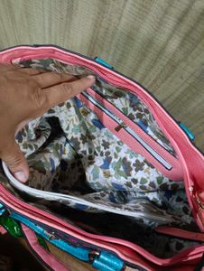 Imported Novelty Print Satchel Handbag