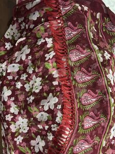 🌸Floral Shiffon Saree✨