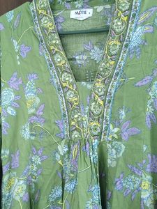 Vintage Floral Print Kurti
