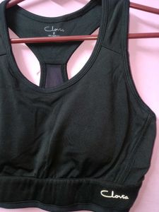 Clovia Black Sports Bra