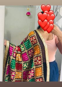 Embroidered Fulkari Dupatta