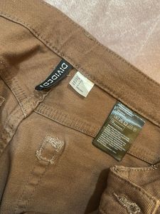 Brown Straight Leg Jeans