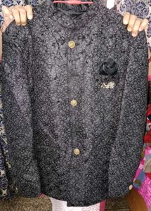 Black Colour Party Wear Blazer For Men.