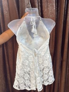 White Lace Halter Top