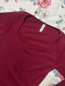 Ribbed Long Sleeve Top
