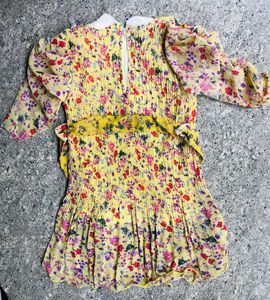 Vintage Green Floral Baby Outfit