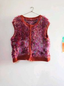 Glitter Party Wool Vest jacket