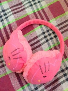Pink Plush Earmuffs