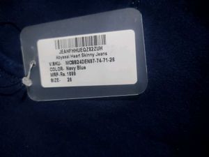 Navy Blue Denim Jeans