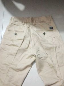 Beige Casual Pants
