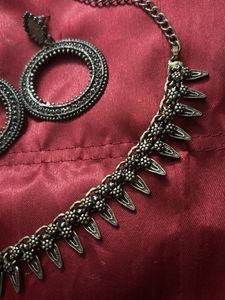 Oxidized Silver Jewelry Set