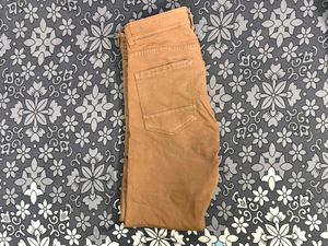 Tan Slim Fit Jeans
