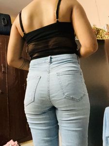Forever 21 Light Blue High-Waist Skinny Jeans 👖