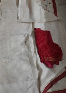 Embroidered Kota  Saree With Blouse