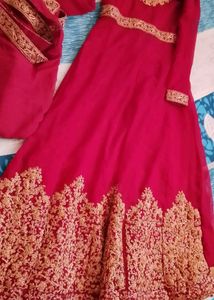 Elegant Ethnic gown with dupatta