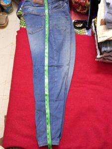 Blue Denim Jeans tailor made bottom narrow,