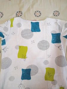 Beige Kurta With Abstract Design