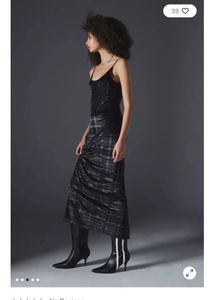 Silence+Noise Sage Velvet Maxi Dress