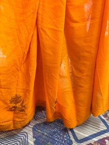Elegant Orange Saree