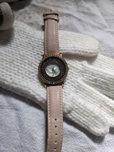 Elegant Crystal-Accented Women&#39;s Watch