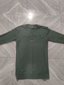 Green Printed Sweatshirt