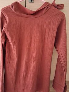 Vintage Style Textured Blouse