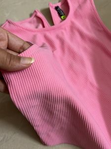 Pink Crop Top