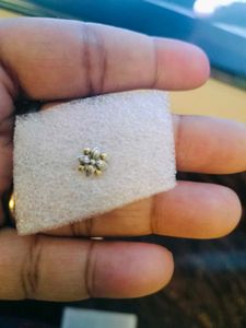Flower Stud Silver Nose Pin