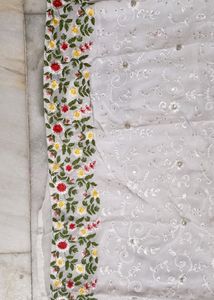 Georgette Full Thread Work Embroidery Kurti