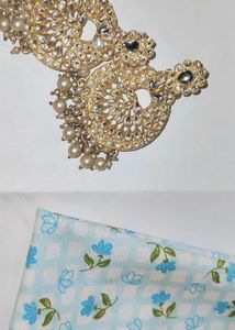 Gold & Pearl Statement Earrings