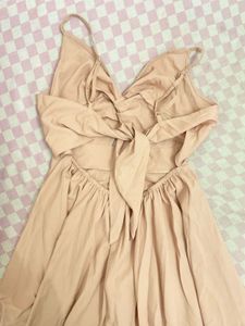 Peach Skater Mini Dress