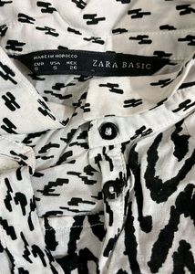 Zara Basic Animal Print Shirt