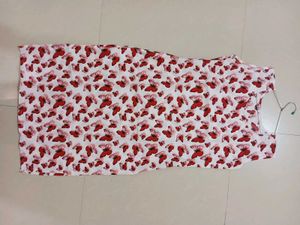 Red 🍒 butterfly 🦋 Straight Sleeveless Kurti ♥️