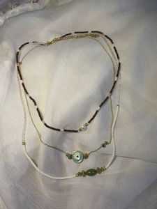 Layered Beaded Necklace Set