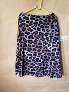 Leopard Print Skirt