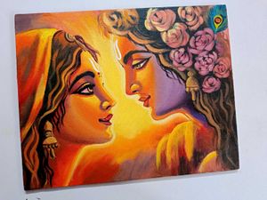 Radha Krishna Canvas Painting