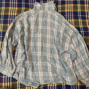 Women’s Blue Plaid Shirt