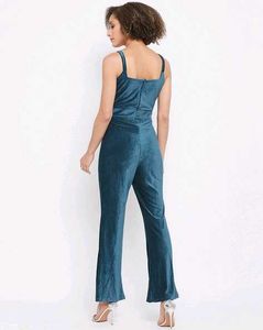 MADAME Teal Jumpsuit